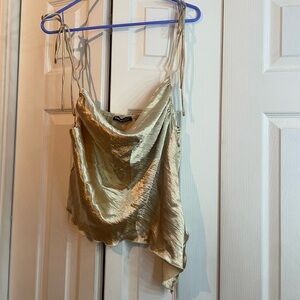 Metallic Gold Camisole Top